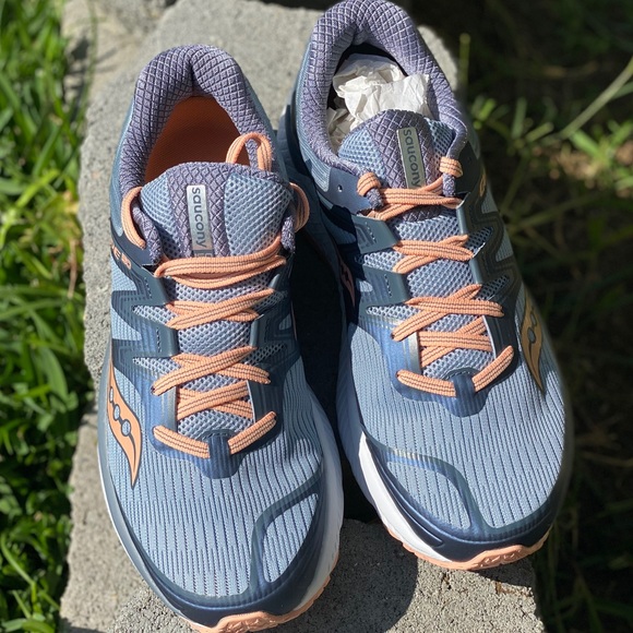 New Saucony Guide Iso Sla/Pea Ardoise Peache - Picture 3 of 8